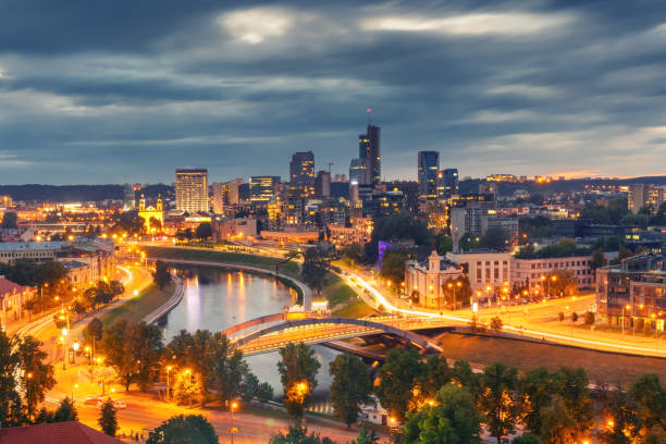 istock Panorama New Center of Vilnius, Lithuania 652761378