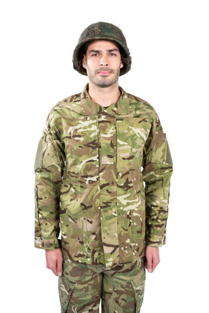 istock Portrait of confident soldier standing 652764494