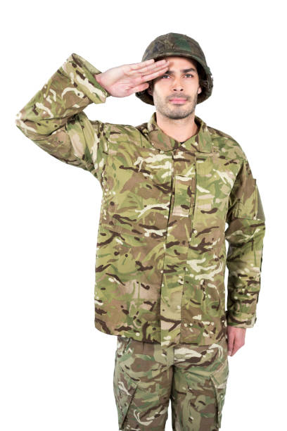 istock Portrait of confident soldier standing 652764506