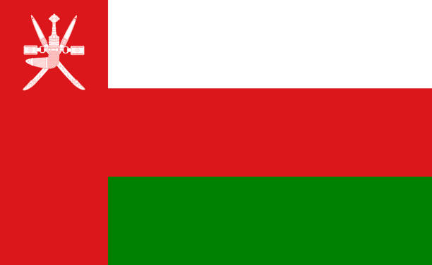 One of The Asian country flag of Oman