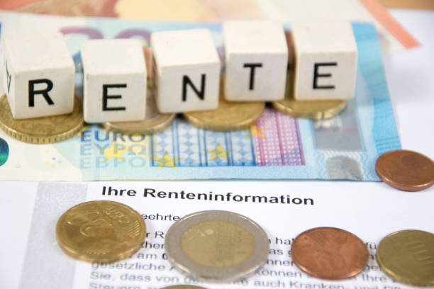 pensión - retirement investment capital letter text fotografías e imágenes de stock