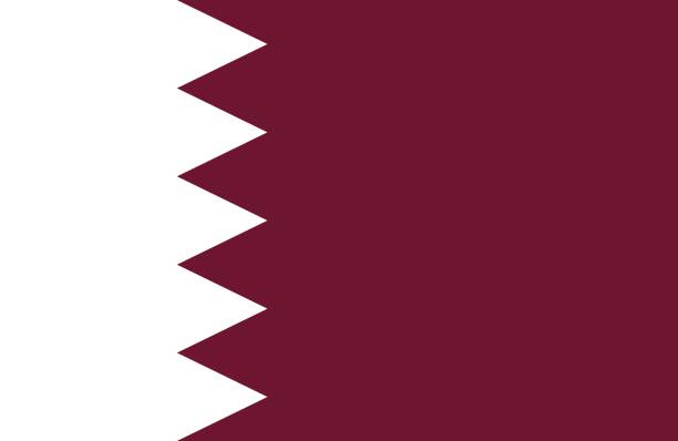 도하행 - qatari flag stock illustrations