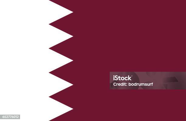 Qatar Stock Illustration - Download Image Now - Qatar, Flag, Qatari Flag