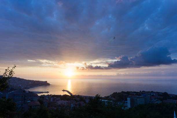 istock Sunset over Zonguldak Port 652776456