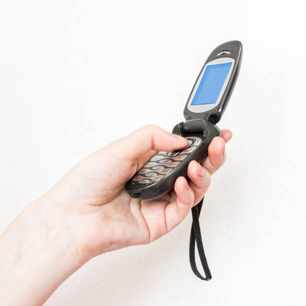 istock Retro flip flop mobile phone 652779444