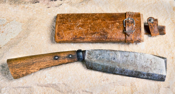 istock Antique Japanese Cleaver. 652785490