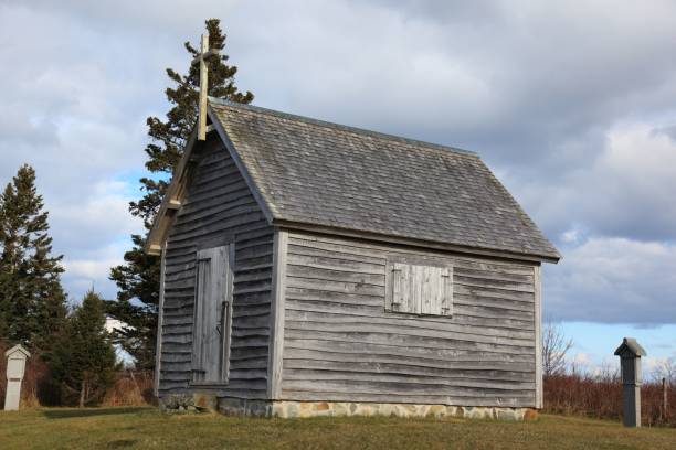 istock Small Chapel at Rocco Point, Nova Scotia, Canada 652785532