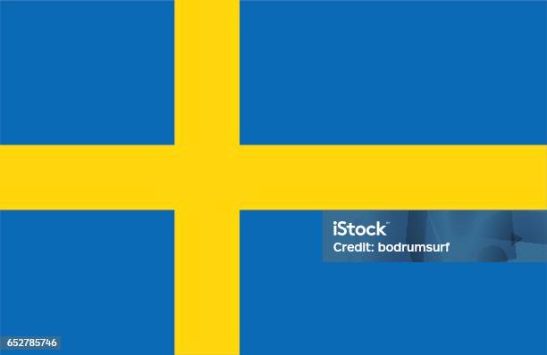 Vetores de A Suécia e mais imagens de Bandeira da Suécia - Bandeira da Suécia, Bandeira, Bandeira nacional