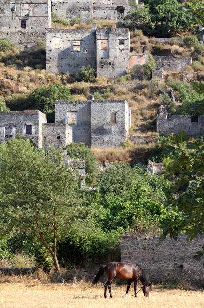 istock Ghost town of Kayakoy (Turkey) 652785752