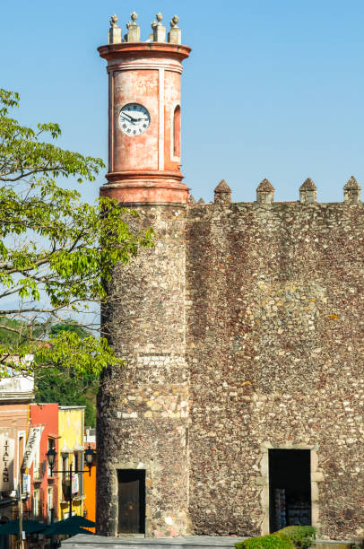 The Palace of Cortes in Cuernavaca, Mexico stock photo