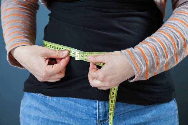 overweight women stock photo