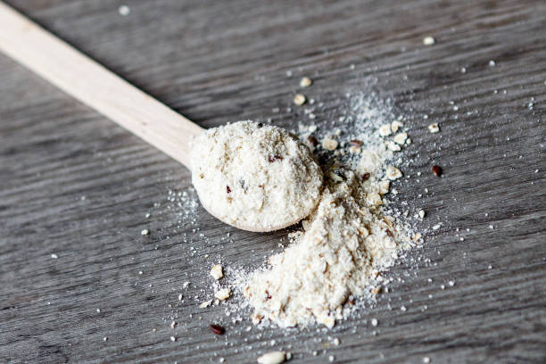 istock seed porridge in wooden spoon 652812146