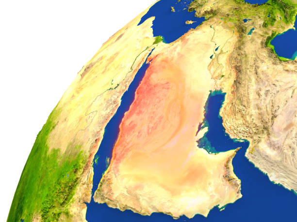 istock Country of Saudi Arabia satellite view 652851538