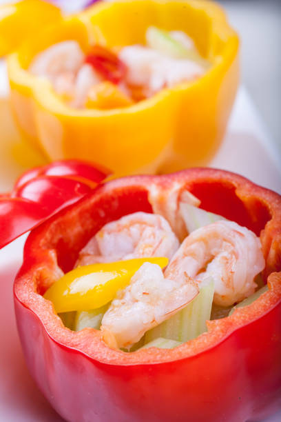 istock Chinese food nutrition fried shrimp with vegetables 652861054