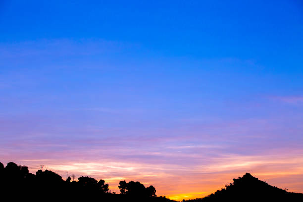 istock view of mountain siluate on twilight sky after sunset 652864622