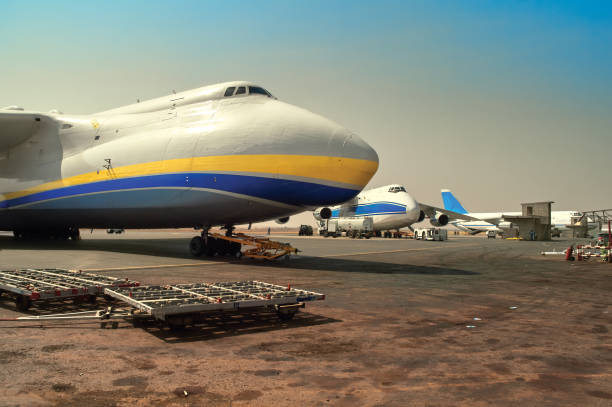 istock Aviation unites - Russian and Ukrainian aircraft on loading 652867932