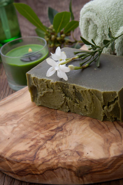 istock Handmade Organic Soap and Organic Oil 652868056