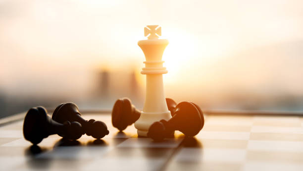istock Chess board and pieces in a chess game 652868348