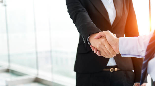 istock Closeup of business handshake 652889942