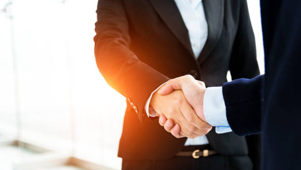 istock Closeup of business handshake 652889966