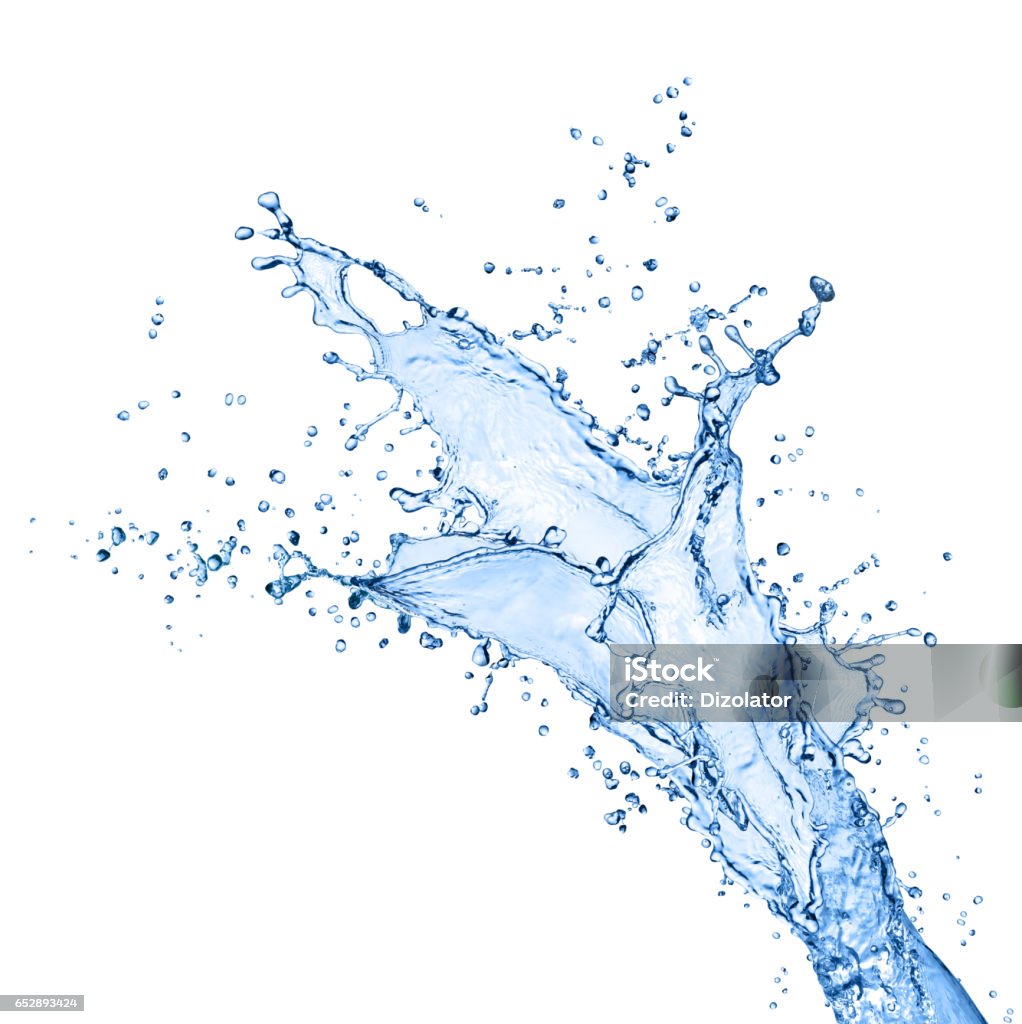 Water splashes isolated on white Water splashes isolated on a white background Water Stock Photo
