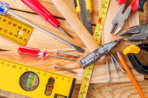 istock A variety of tools on wood 652897478