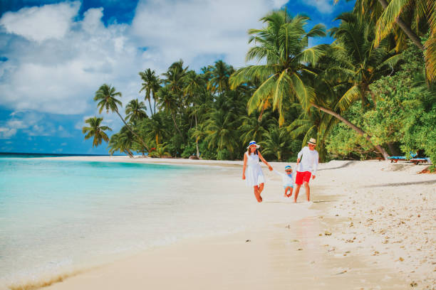 istock family with kid playing on tropical sand beach 652918174