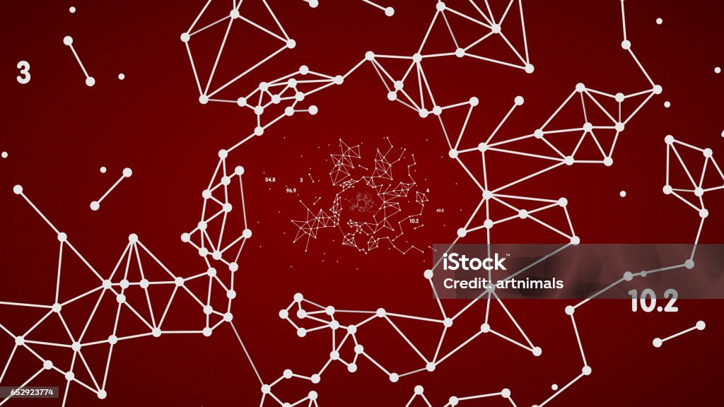 Connection Node Representation Of The Nodes And Connection Paths Within Networks Stock ...