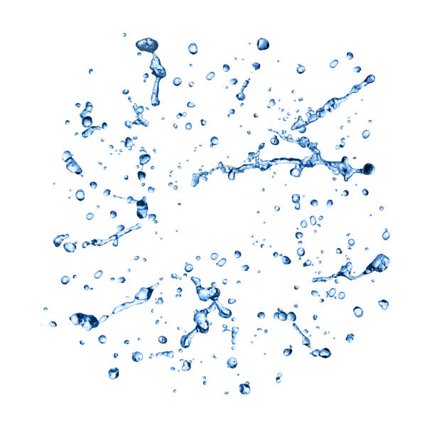 сбор капель воды изолирован - water ripple flowing vertical стоковые фото и изображения