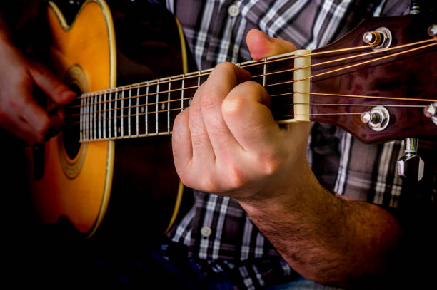 istock Man playing acoustic guitar 652936460
