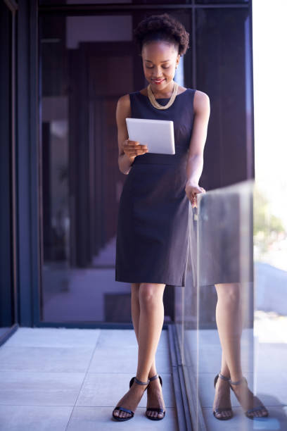 istock Keeping track of business matters on her tablet 652951702