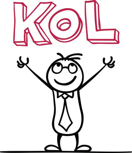 Vector illustration of I am KOL