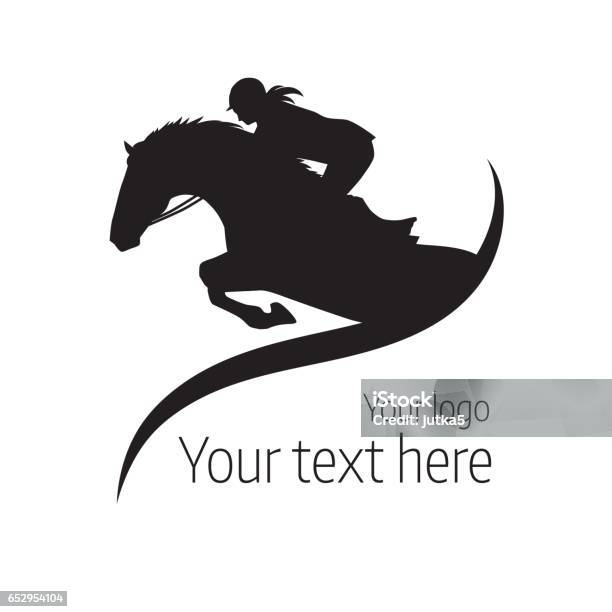 Equestrian Competitions Vector Illustration Of Horse Logo Stock Illustration - Download Image Now
