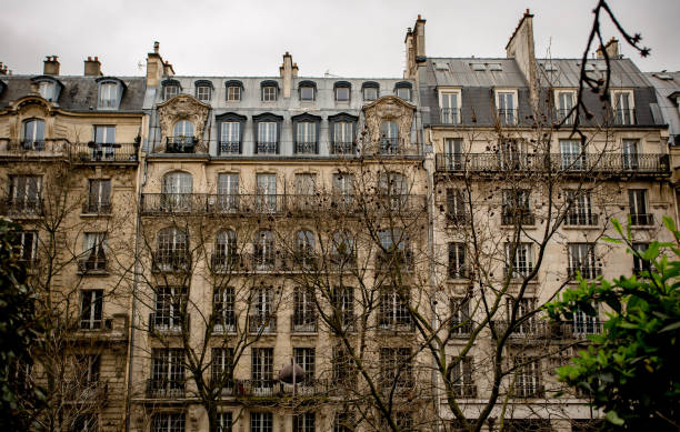 istock Parisian Houses in Winter 652966838