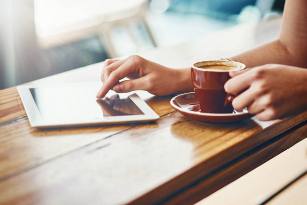 istock Wifi and great coffee is served 652973226
