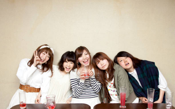 Young Japanese women who drink