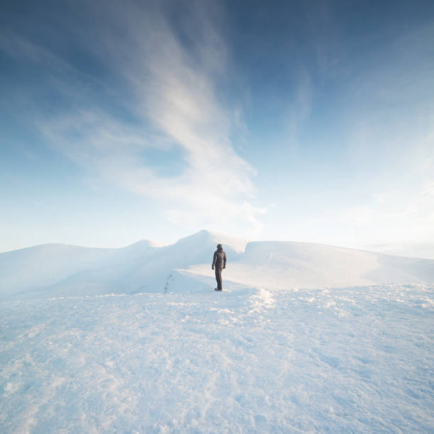 istock Tourist on the high mountain background 652977524