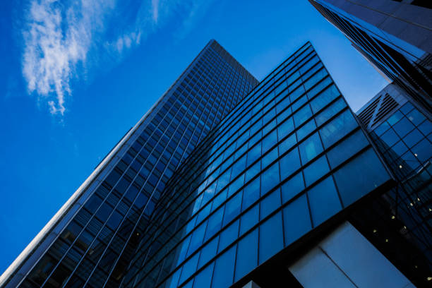 istock Office buildings in blue tones 652977542