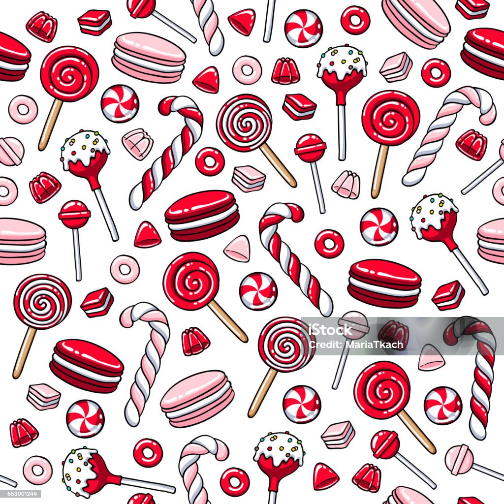 Colorful lollipops icons set - vector illustration Colorful sweet lollipops icons set - spiral candy vector illustration. Hand drawn doodle sketch. Peppermint Candy stock vector