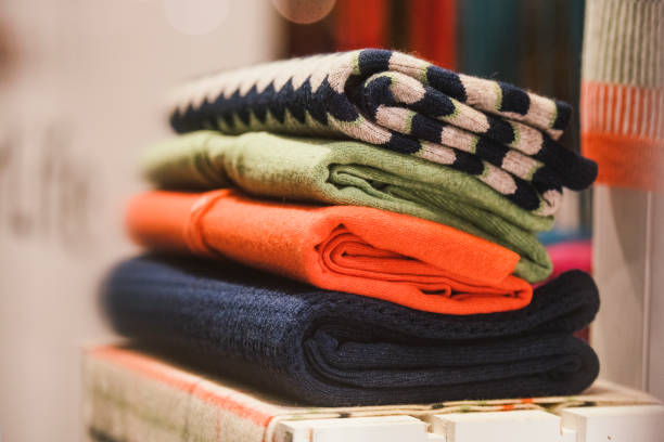istock Blouses in a boutique store 653003676