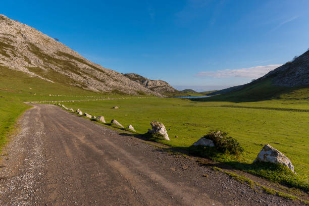 istock Rural road in Covadonga (Asturias, Spain). 653018418
