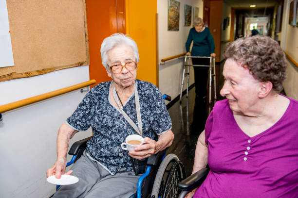 istock Seniors Having Break In The Retirement Home 653019340