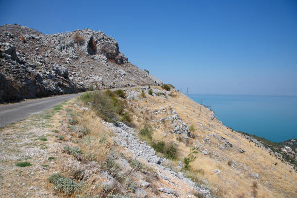 istock Rural road by the lake Skodar, Montenegro. 653026740