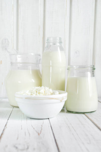 istock Fresh milk and cottage cheese 653029804