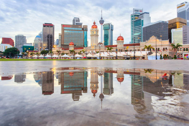 istock Merdeka Square in downtown Kuala Lumpur at twilight 653035720