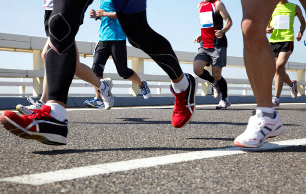 istock At the foot of the marathon runner 653036514