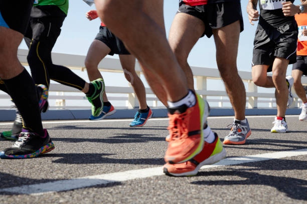 istock At the foot of the marathon runner 653036526