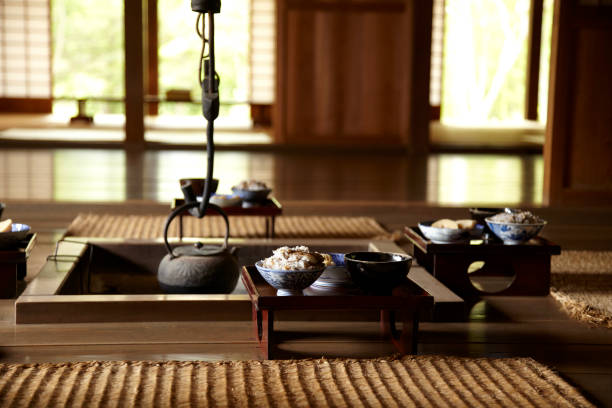 Japan food eating around the hearth