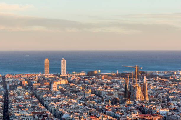 istock Barcelona cityscape from the Carmel's bunkers 653047476