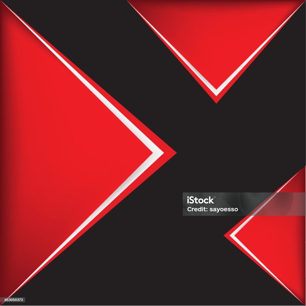 Background With Red Triangle Stock Illustration - Download Image Now ...